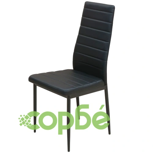 Трапезен комплект, 5 части, маса и 4 стола, черен ➤ топ цена ➤ sorbe.bg