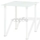 Трапазен комплект от 3 части, маса и два стола, бял