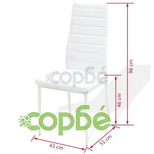 Трапазен комплект от 3 части, маса и два стола, бял ➤ топ цена ➤ sorbe.bg