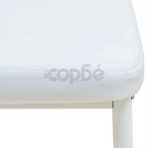 Трапезен комплект от 5 части, маса и 4 стола, бял ➤ топ цена ➤ sorbe.bg