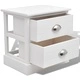 Френско нощно шкафче, бяло
