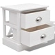 Френски нощни шкафчета, 2 бр, бели