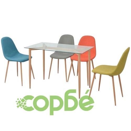 Трапезен комплект от пет части, многоцветен ➤ топ цена ➤ sorbe.bg