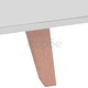 Страничен шкаф с гланцирано покритие, MDF, 150x40x73 см, бял