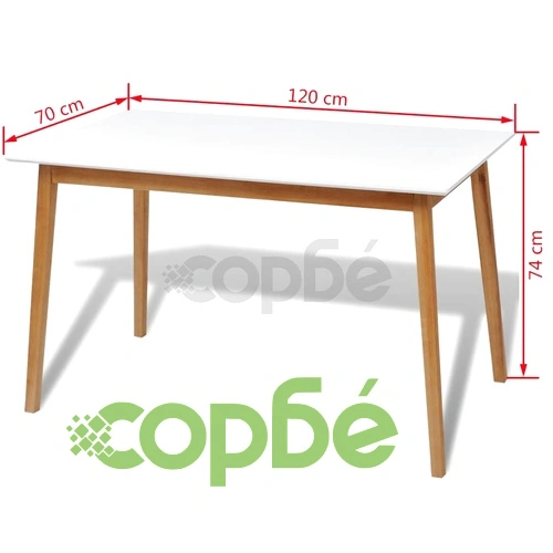 Трапезен комплект от 5 части от MDF и бреза ➤ топ цена ➤ sorbe.bg