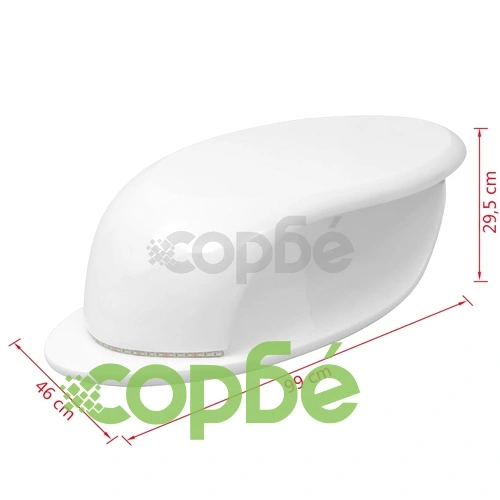 Маса за кафе от фибростъкло и LED осветление, силен гланц, бяла ➤ топ цена ➤ sorbe.bg