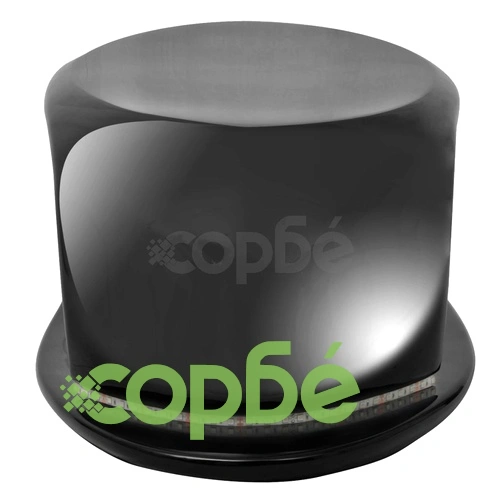 Маса за кафе от фибростъкло, LED, силен гланц, черна ➤ топ цена ➤ sorbe.bg