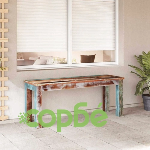Пейка, регенерирано дърво масив, 110х35х45 см ➤ топ цена ➤ sorbe.bg