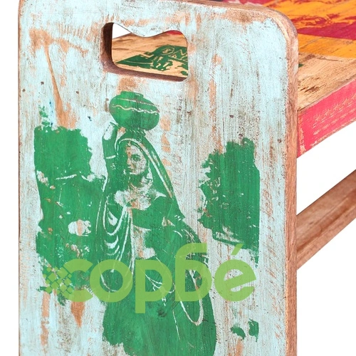 Пейка, регенерирано дърво масив, 100x30x50 см ➤ топ цена ➤ sorbe.bg