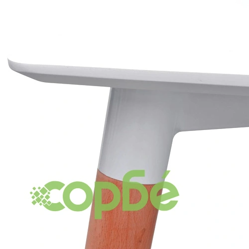 Трапезен комплект от 5 части, маса и 4 стола, бял ➤ топ цена ➤ sorbe.bg