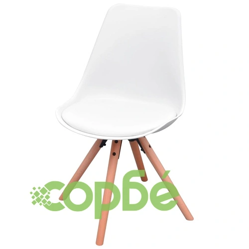 Трапезен комплект от 5 части, маса и 4 стола, бял ➤ топ цена ➤ sorbe.bg