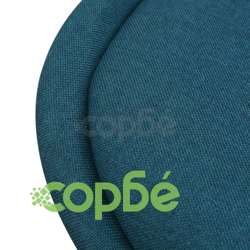 Трапезен комплект от 7 части, маса и 6 стола, бяло и синьо ➤ топ цена ➤ sorbe.bg