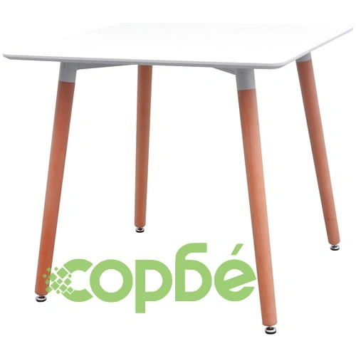 Трапезен комплект от 5 части, маса и 4 стола, бяло и синьо ➤ топ цена ➤ sorbe.bg