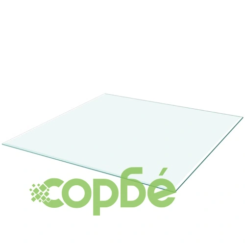 Темпериран стъклен плот за маса, квадратен, 800х800 мм ➤ топ цена ➤ sorbe.bg