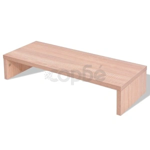 Стойка за монитор, инженерно дърво, 60x23,5x12 см, бежова