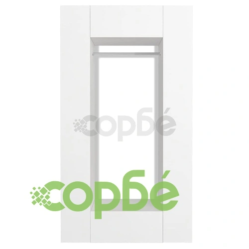 Гардероб от ПДЧ, 106x36,5x192 cм, бял ➤ топ цена ➤ sorbe.bg