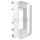 Гардероб от ПДЧ, 106x36,5x192 cм, бял
