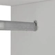 Гардероб от ПДЧ, 106x36,5x192 cм, бял