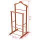 Стелажи за дрехи 2 pcs Кафяво 46 x 40 x 95 см бамбук