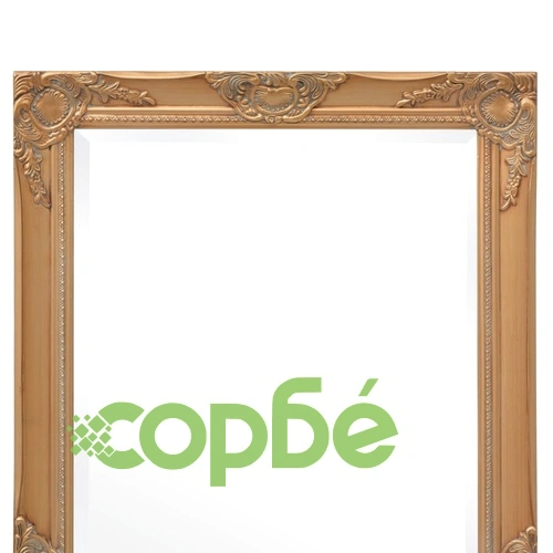 Стенно огледало, бароков стил, 100x50 см, златисто ➤ топ цена ➤ sorbe.bg