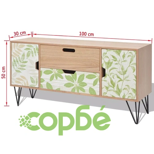 Бюфет, MDF, 100x30x50 cм, кафяв ➤ топ цена ➤ sorbe.bg