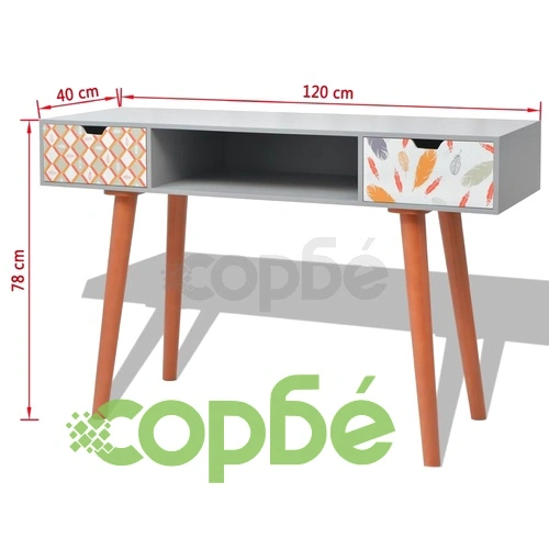 Конзолна маса, MDF, 120х40х78 см, кафява ➤ топ цена ➤ sorbe.bg