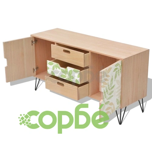 Бюфет, MDF, 110x35x57 cм, кафяв ➤ топ цена ➤ sorbe.bg