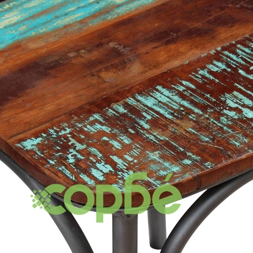 Трапезни столове, 2 бр, регенерирано дърво масив ➤ топ цена ➤ sorbe.bg