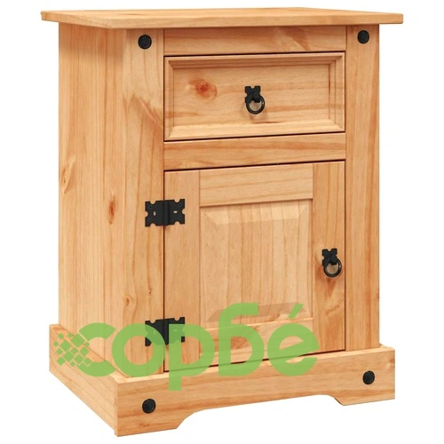 Нощно шкафче, мексикански бор, стил Корона, 53x39x66 cм ➤ топ цена ➤ sorbe.bg