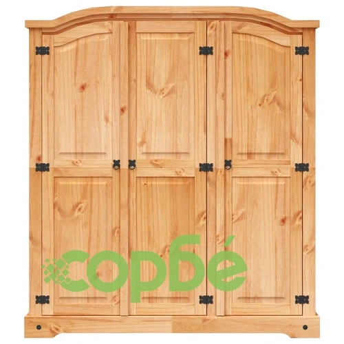 Гардероб, мексикански бор, стил Корона, 3 врати ➤ топ цена ➤ sorbe.bg