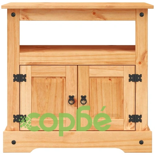 ТВ шкаф, мексикански бор, стил Корона, 80x43x78 cм ➤ топ цена ➤ sorbe.bg