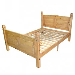 Спално легло, бор, мексикански стил “Корона“, 160x200 cм