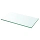 Плоча за рафт, прозрачно стъкло, 30 x 12 см