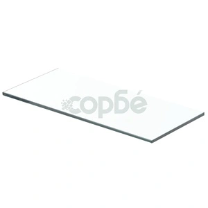 Плоча за рафт, прозрачно стъкло, 40 x 12 см