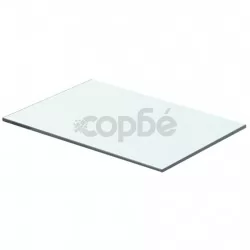 Плоча за рафт, прозрачно стъкло, 40 x 20 см