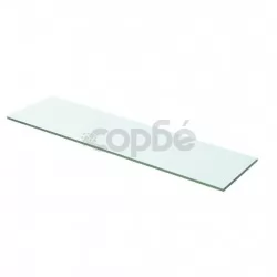Плоча за рафт, прозрачно стъкло, 60 x 12 см