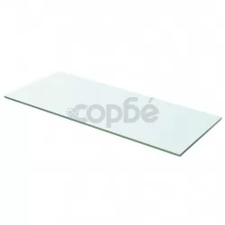 Плоча за рафт, прозрачно стъкло, 60 x 20 см