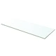 Плоча за рафт, прозрачно стъкло, 60 x 20 см