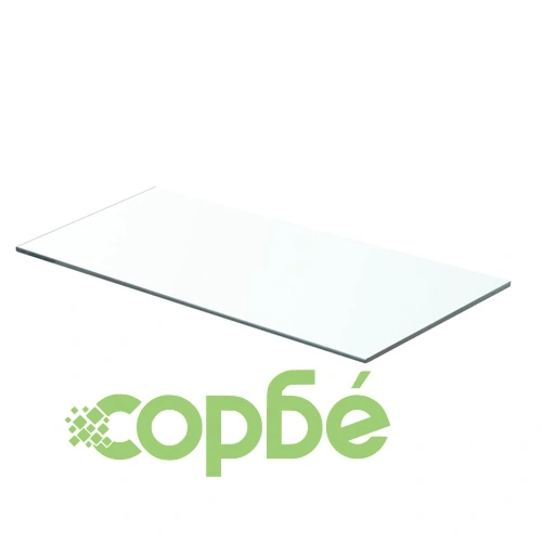 Плоча за рафт, прозрачно стъкло, 60 x 25 см ➤ топ цена ➤ sorbe.bg