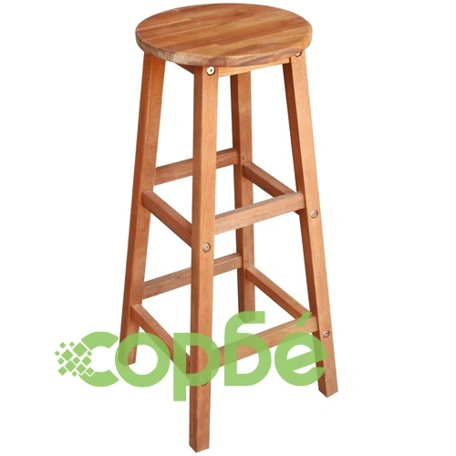 Комплект бар маса и столове, солидно акациево дърво, 5 части ➤ топ цена ➤ sorbe.bg