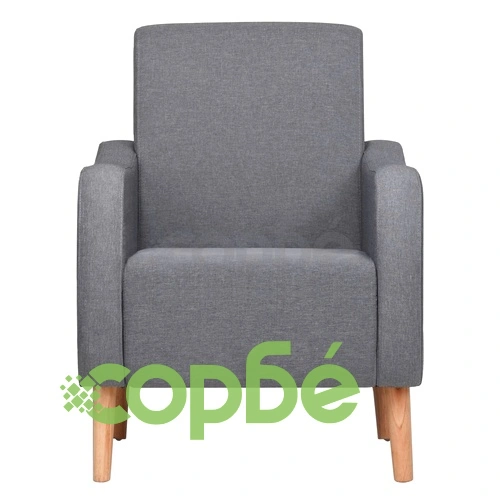 Фотьойл, светлосив, текстил ➤ топ цена ➤ sorbe.bg