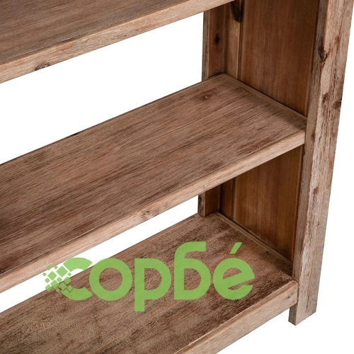 Библиотека с 5 рафта от акация масив, 80x30x180 см ➤ топ цена ➤ sorbe.bg