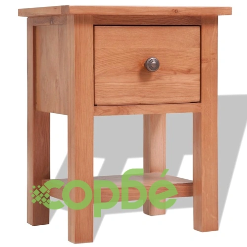 Нощно шкафче, 36x30x47 см, дъбово дърво масив ➤ топ цена ➤ sorbe.bg