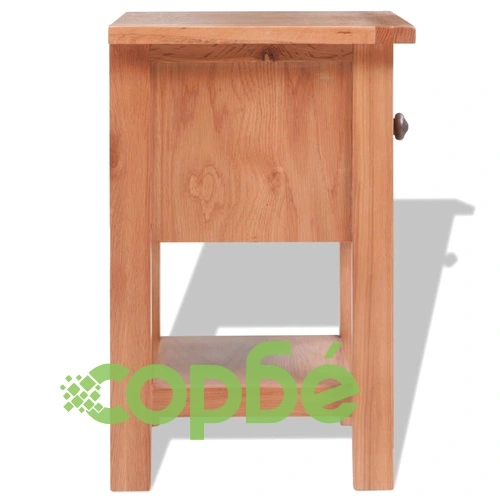 Нощно шкафче, 36x30x47 см, дъбово дърво масив ➤ топ цена ➤ sorbe.bg