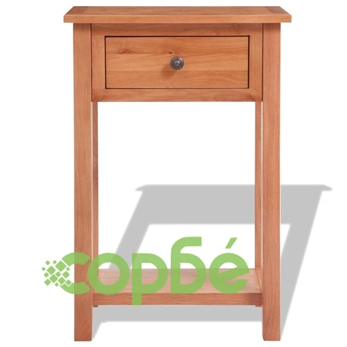 Конзолна маса, 50x32x75 см, дъбов масив ➤ топ цена ➤ sorbe.bg