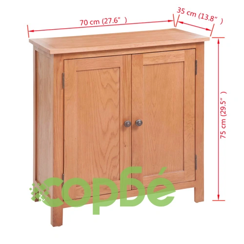 Бюфет, 70x35x75 см, дъбов масив ➤ топ цена ➤ sorbe.bg