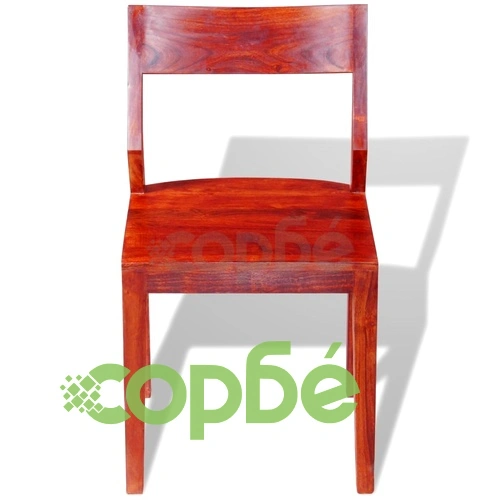 Трапезни столове, 2 бр, акациево дърво масив, акация ➤ топ цена ➤ sorbe.bg