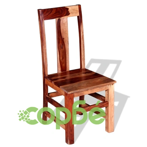 Трапезни столове, 2 бр, масивно акациево дърво ➤ топ цена ➤ sorbe.bg