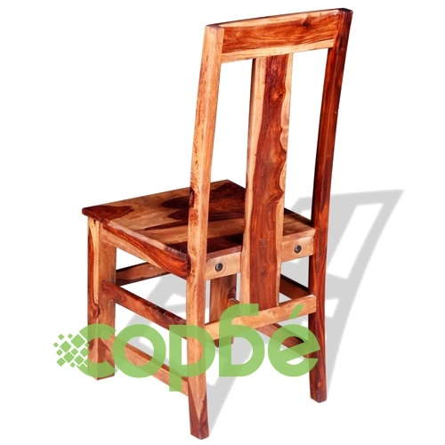 Трапезни столове, 2 бр, масивно акациево дърво ➤ топ цена ➤ sorbe.bg