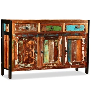 Бюфет, регенерирано дърво масив, 120x35x76 cм